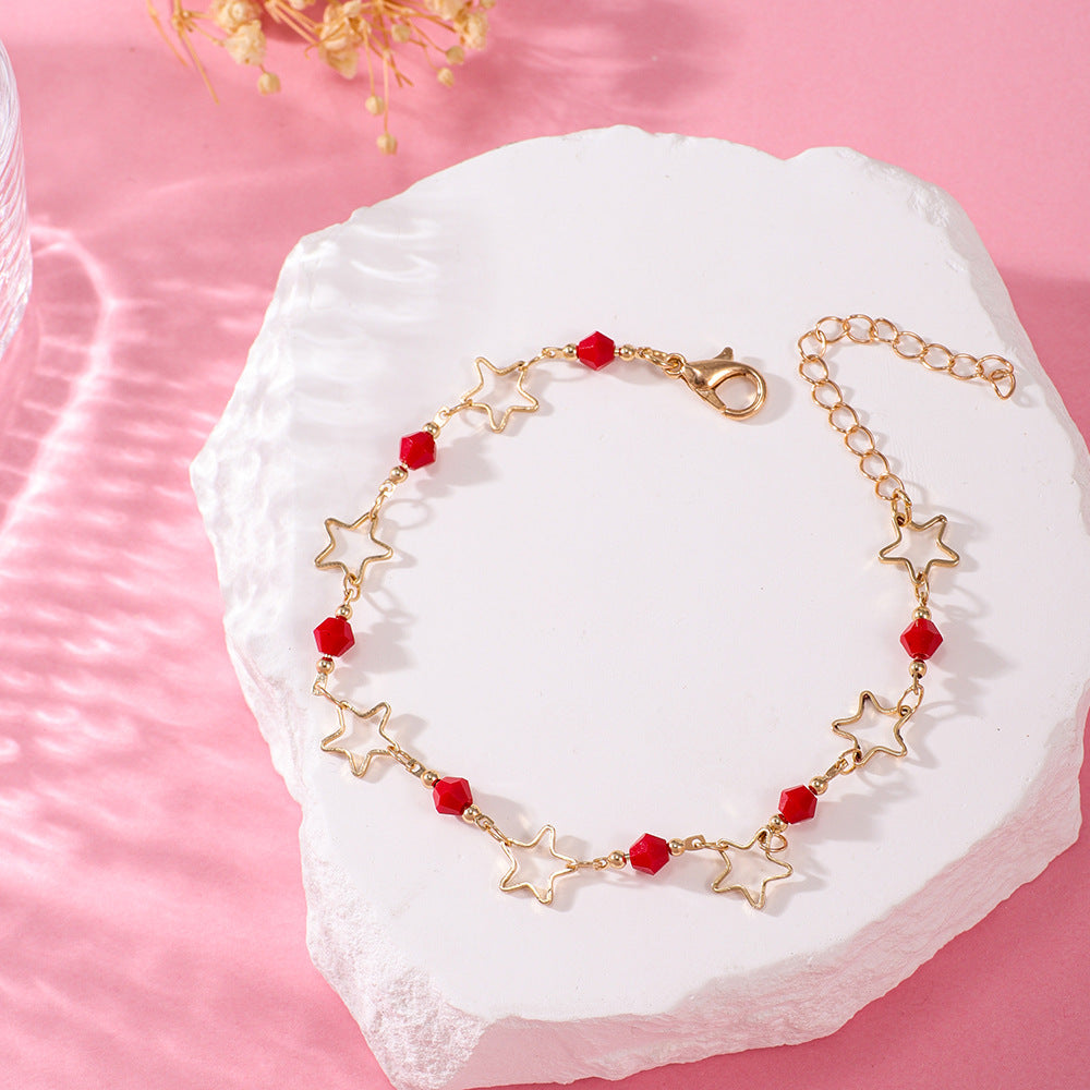Star Motif Charm Bracelet Acalora