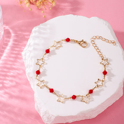 Star Motif Charm Bracelet Acalora