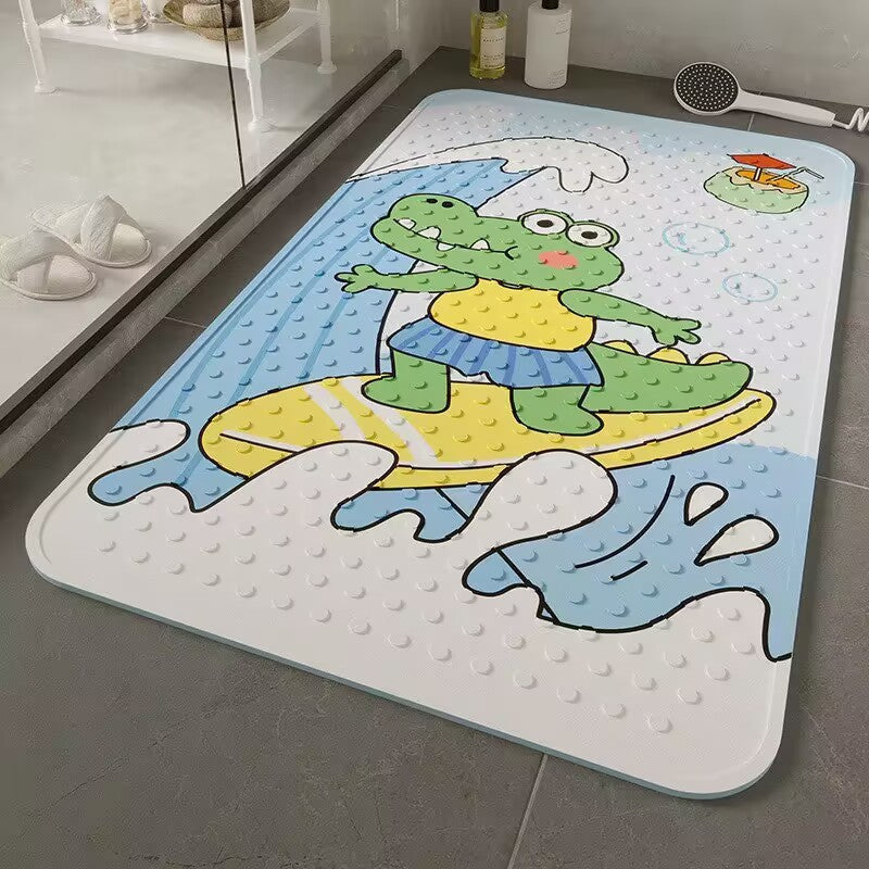 Cartoon-Themed Bath Mat