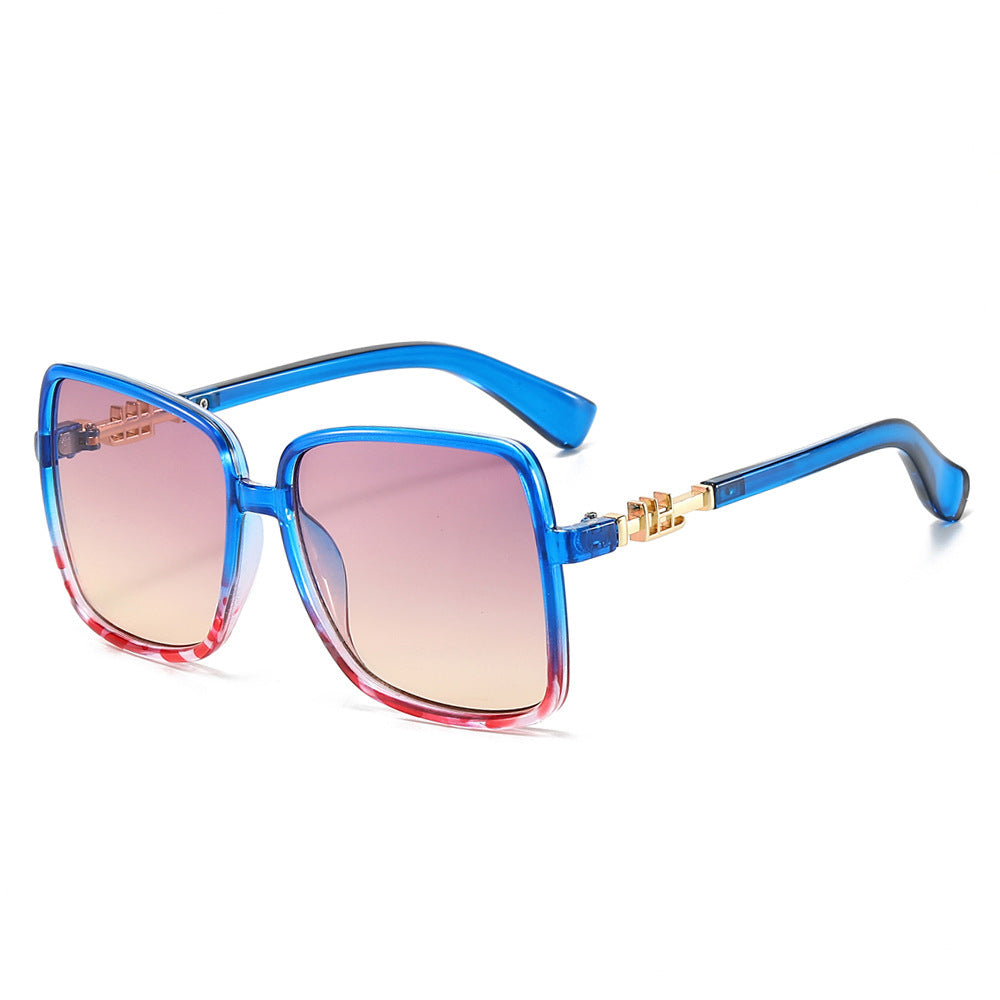Women's sunglasses with large frame and gradient Brehn