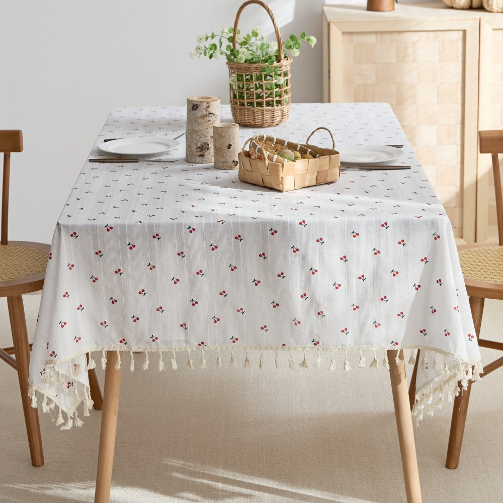 Decorative Fringe Tablecloth