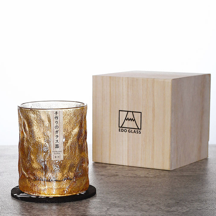Japanese Edo Kiriko Glacier Whisky Glasses | Brehn