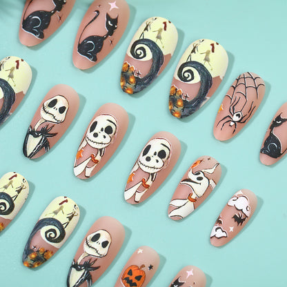 Artificiälnägel mit Halloween-Motiven Acalora