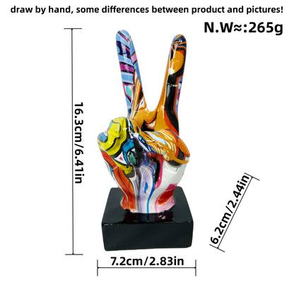 Stylish hand sculptures with colorful design Acalora