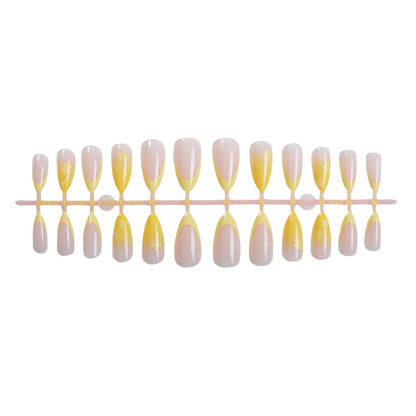 Vibrant Floral Decorative Press-On Nail Set Acalora