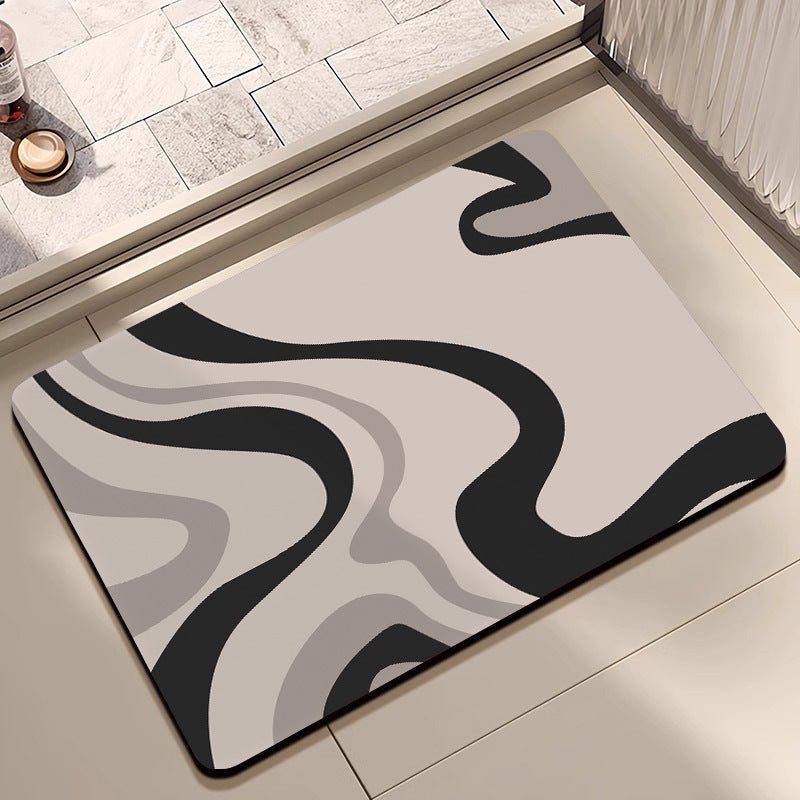 Modern Abstract Bath Mat Acalora