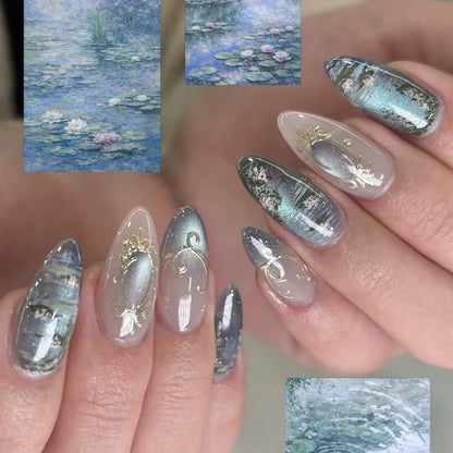 Glamorous Decorative Press-On Nail Set Acalora