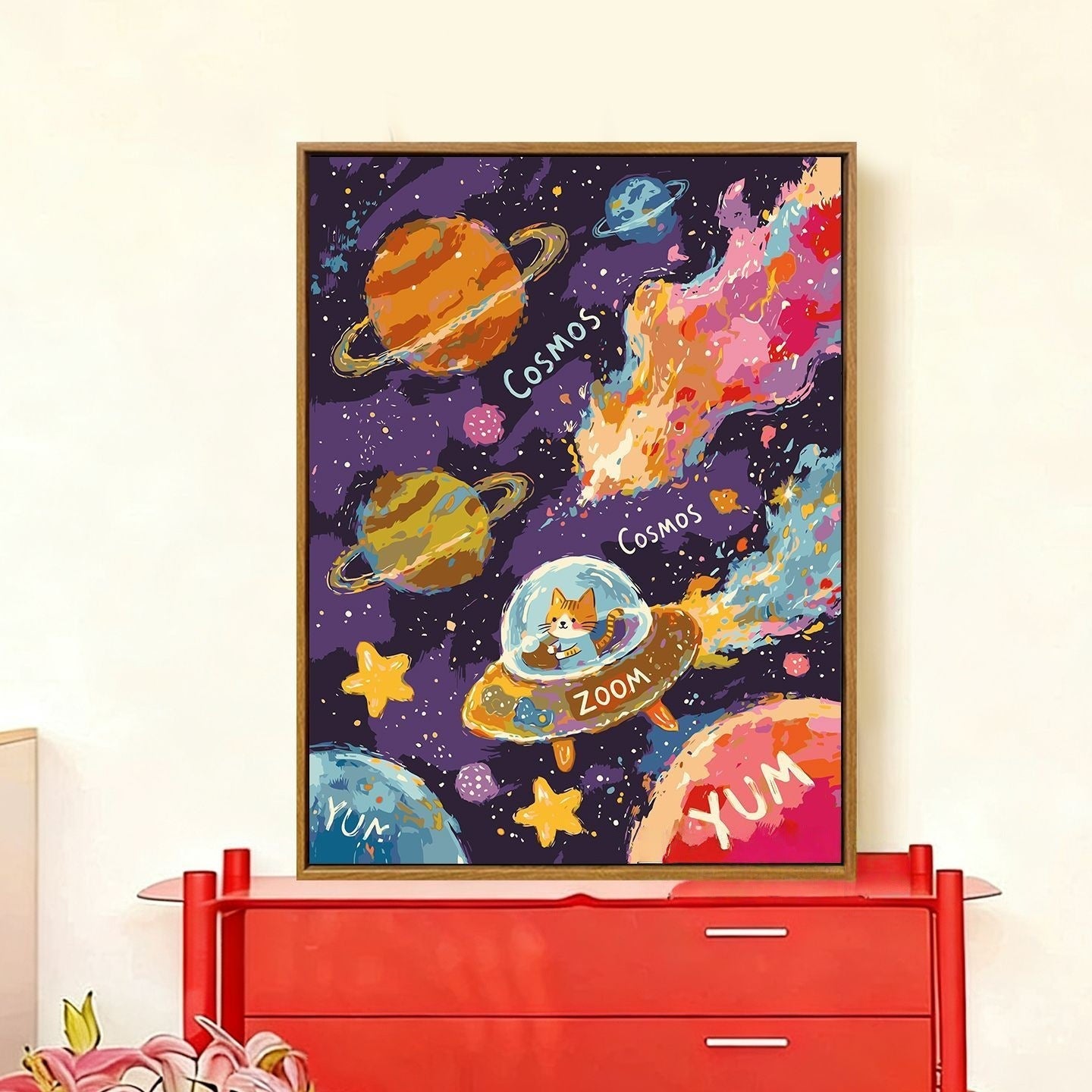 Whimsical Holiday-Themed Wall Art