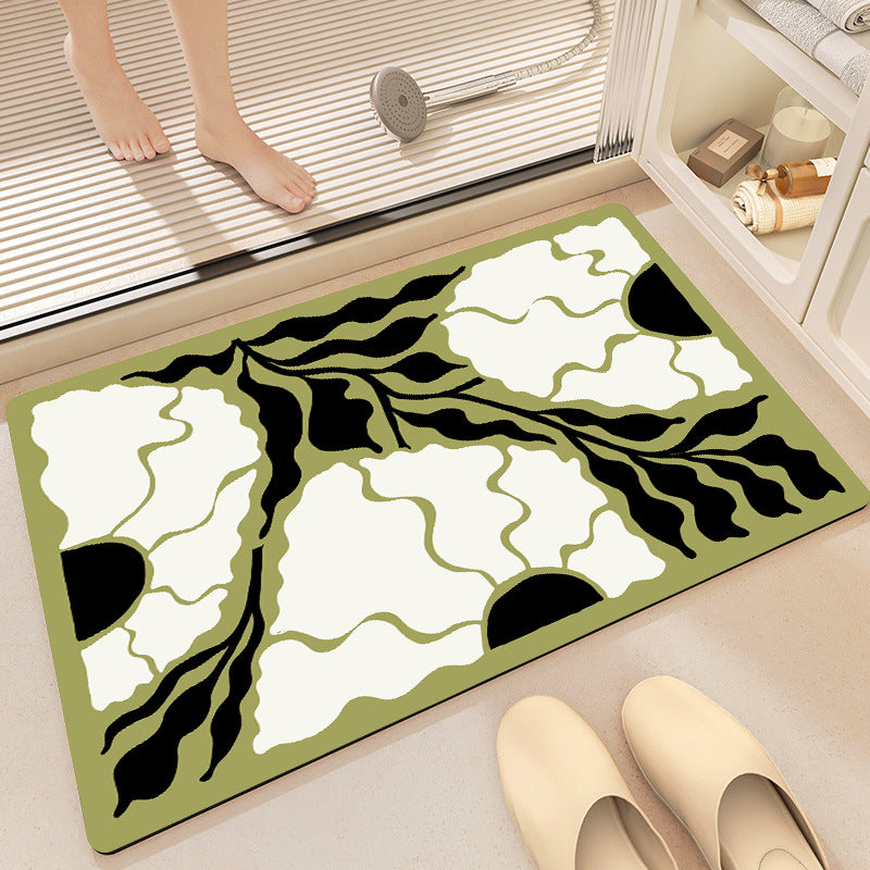 Floral Print Area Rug Acalora