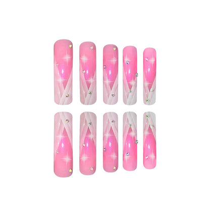 Elegant 3D Gradient Nail Art Acalora