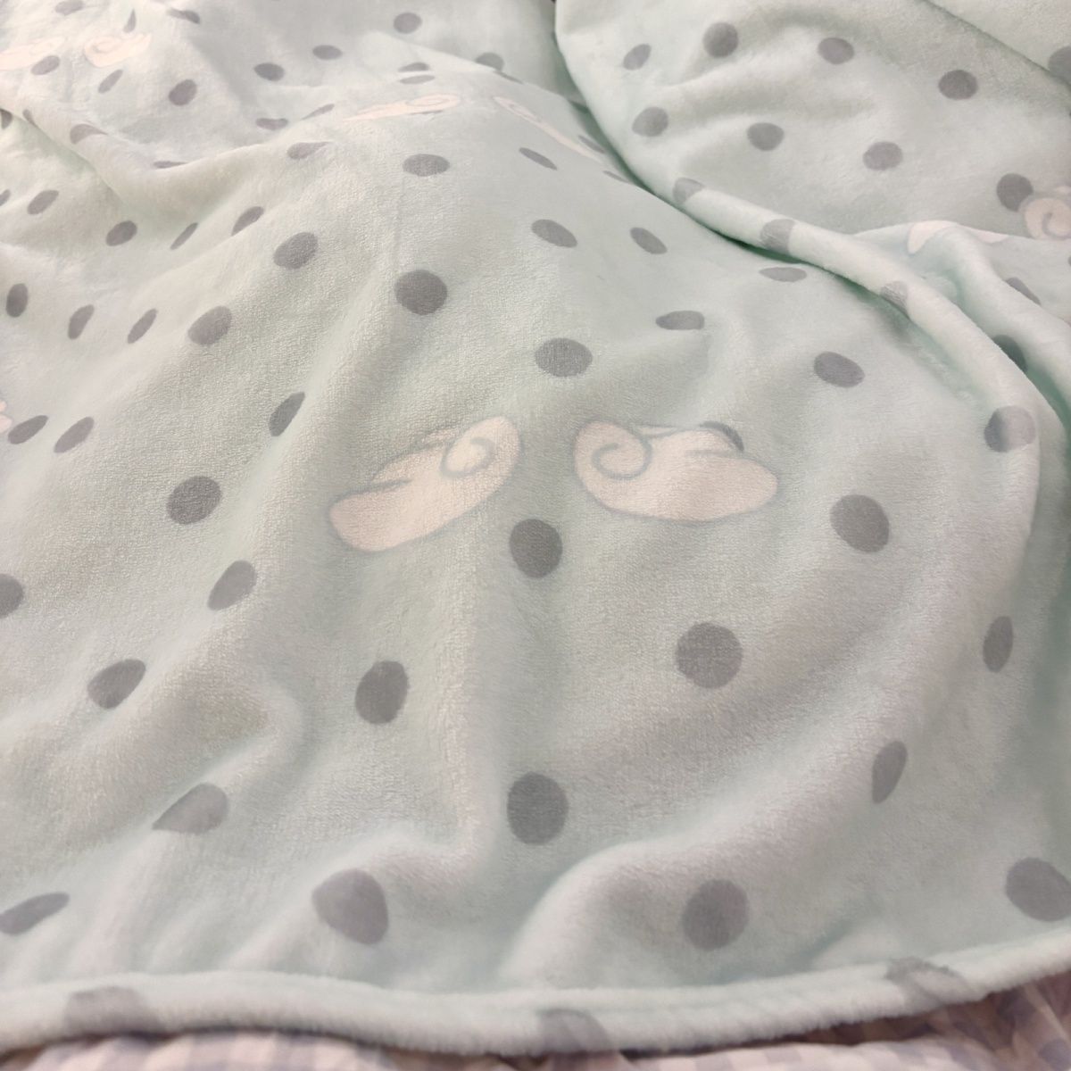 Soft Fleece Polka Dot Blanket