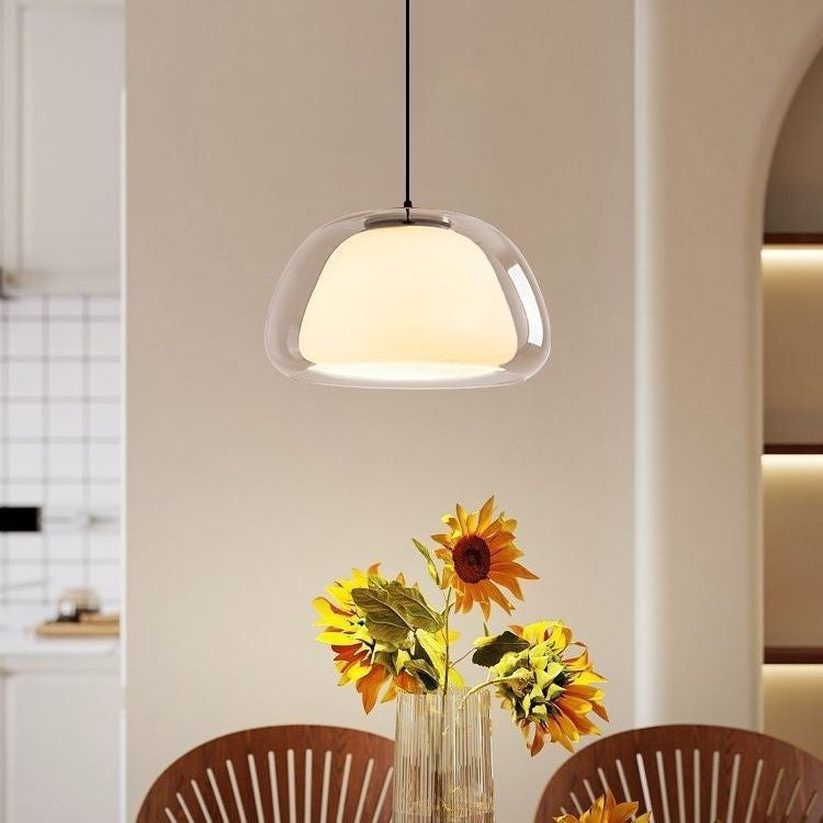 Modern Minimalist Glass Pendant Light