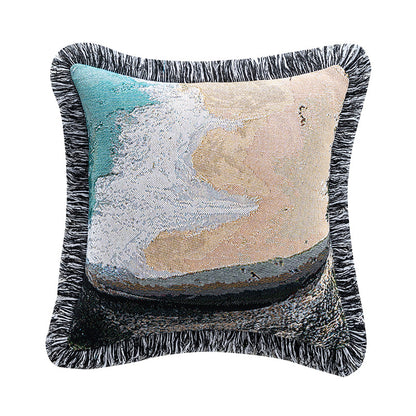 Scenic Nature-Themed Decorative Pillow