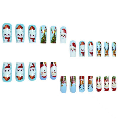 Festive Holiday Character Nail Art Set Acalora