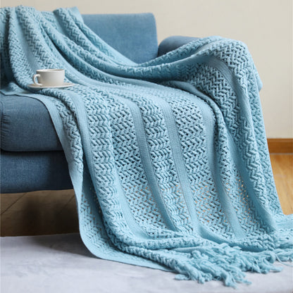 Unisex Cozy Knit Throw Blanket