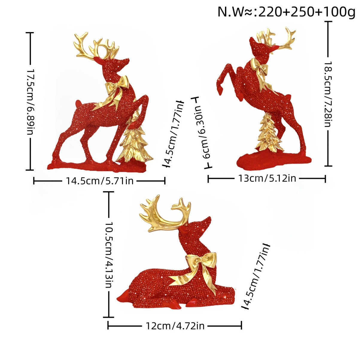Luxurious Reindeer Sculpture Acalora