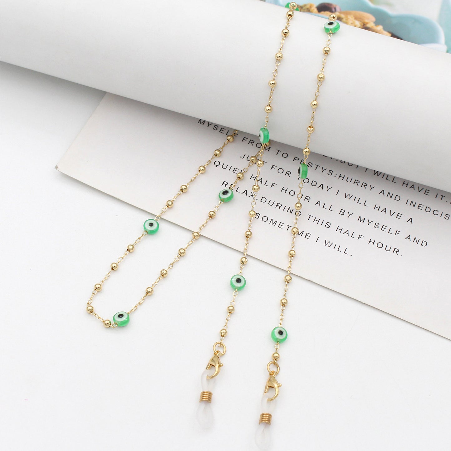 Decorative Bead Eyewear Chain Acalora