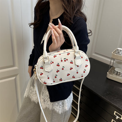 Playful Cherry Print Mini Handbag Acalora