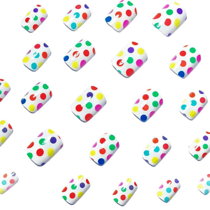 Playful Polka Dot Nail Art Acalora
