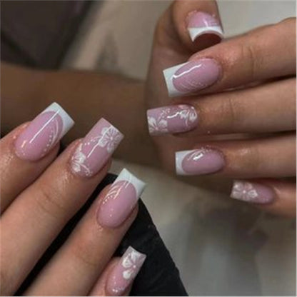 Artistic Press-On Nail Set with Premium Embellishments Acalora