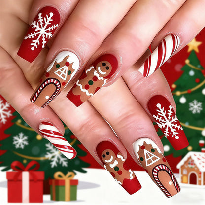Creative nail art set with festive Christmas design Acalora