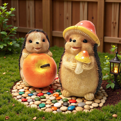 Cute hedgehog sculpture with fruit bowl Acalora