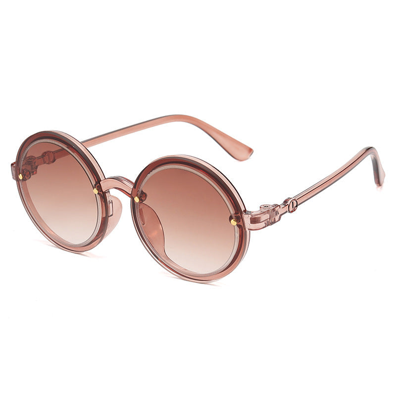 Women's Round Sunglasses with Transparent Frame Skanto