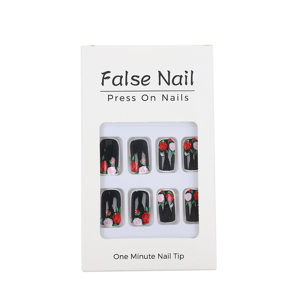Artificial nails in floral vintage design Acalora