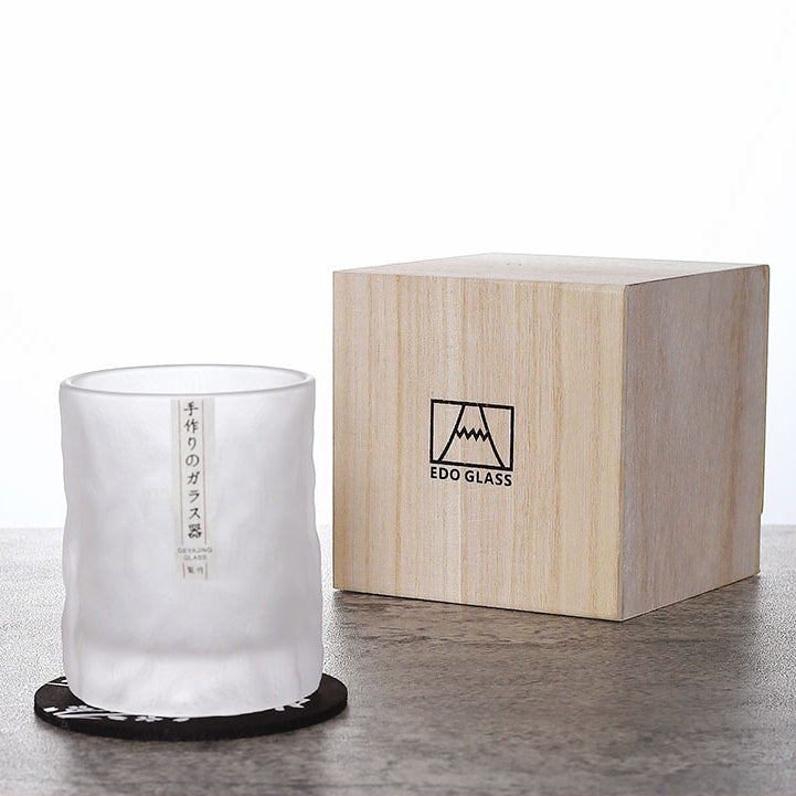 Japanese Edo Kiriko Glacier Whisky Glasses | Brehn