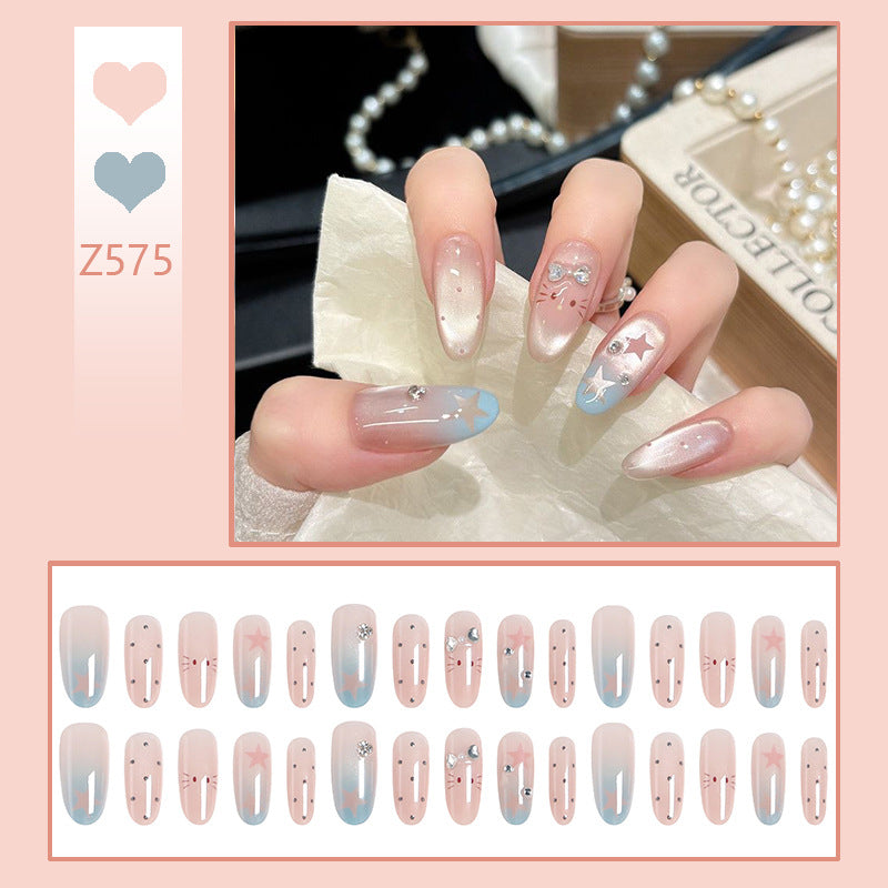 Creative nail art set with sparkling star and animal designs Acalora