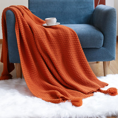 Plush Woven Decorative Throw Blanket