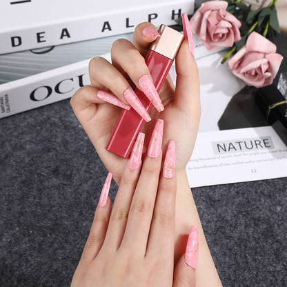 Artificial nails in elegant geometric design Acalora