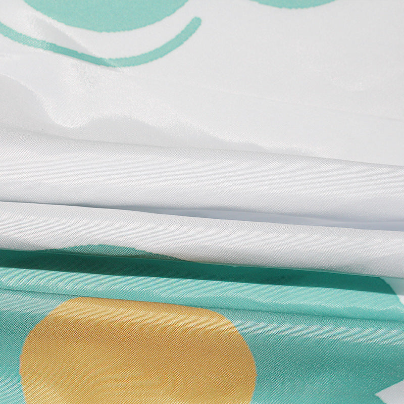 Playful Summer-Themed Shower Curtain