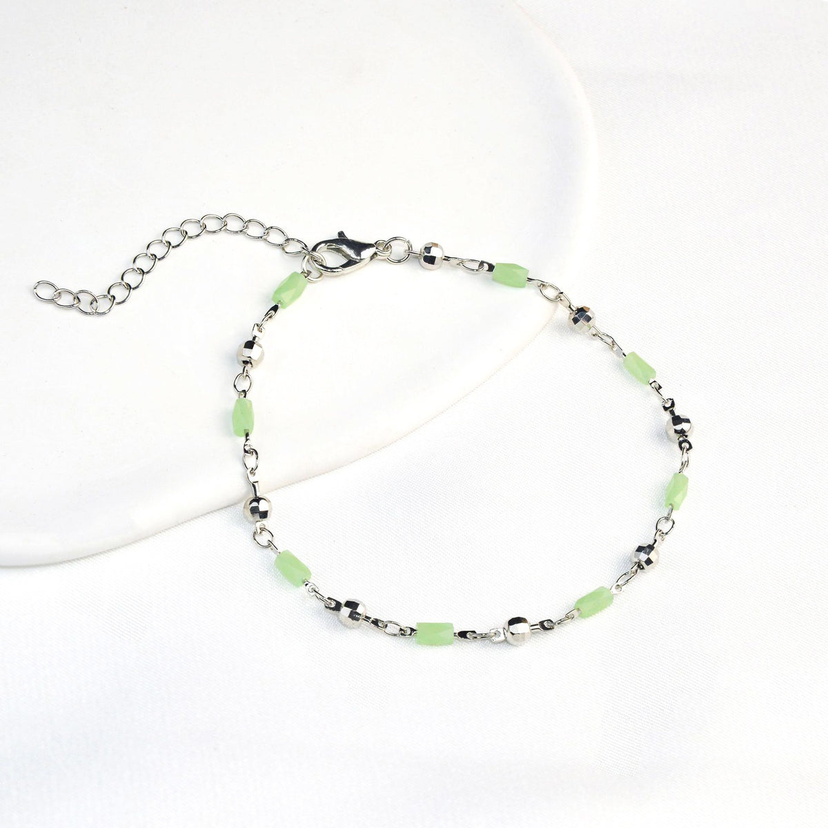 Beaded Charm Anklet Acalora