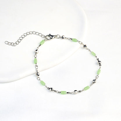 Beaded Charm Anklet Acalora