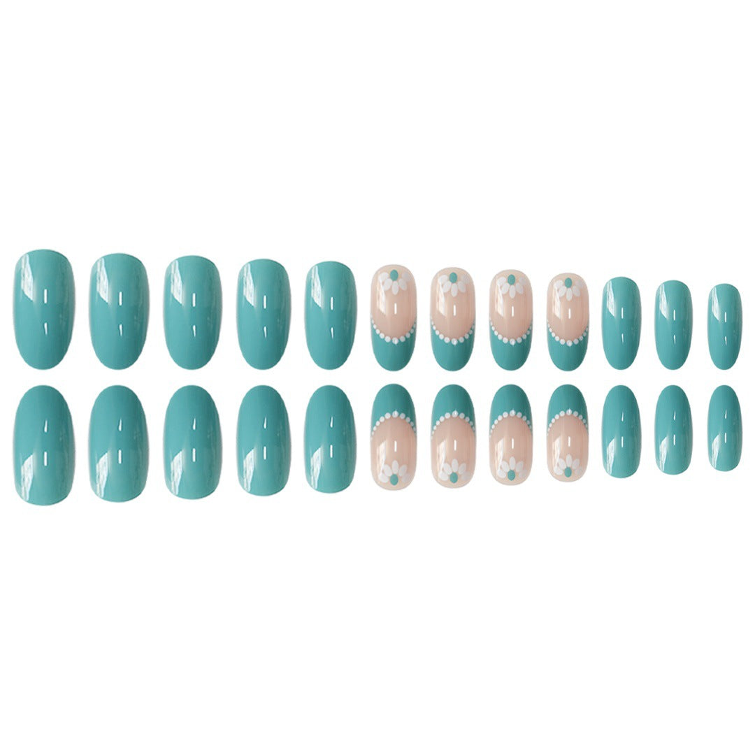 Elegant Floral Accent Nail Art Set Acalora
