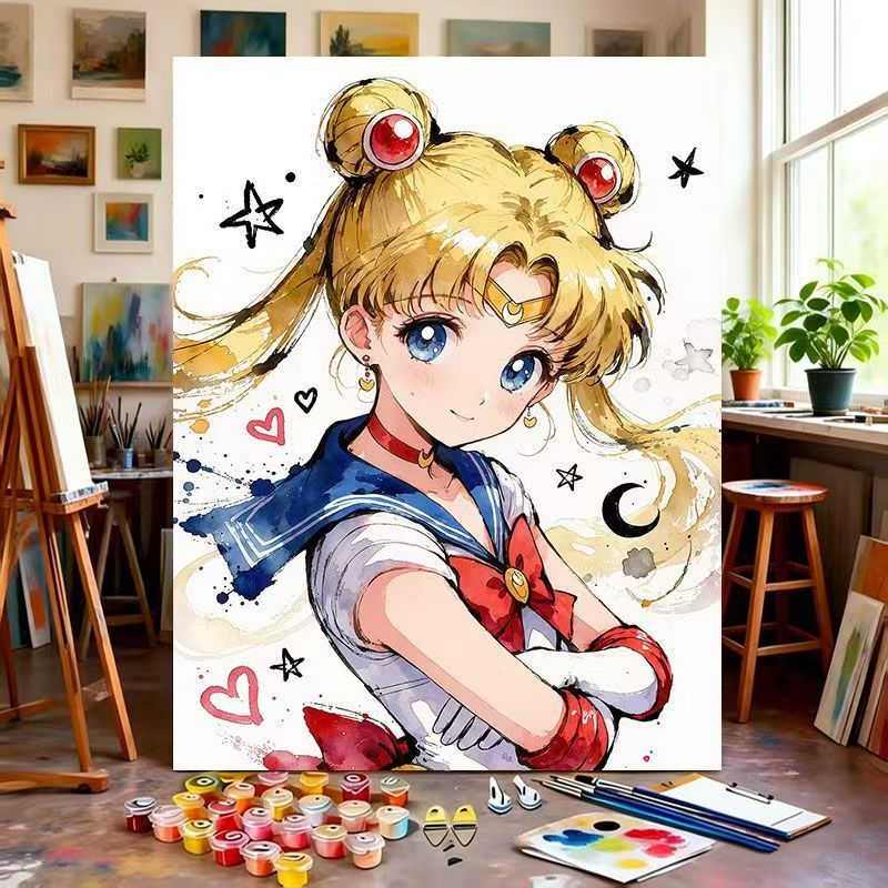 Illustrated Character Canvas Art Print