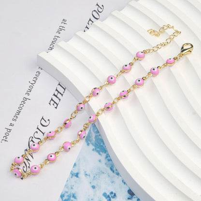 Colorful Beaded Ankle Bracelet Acalora