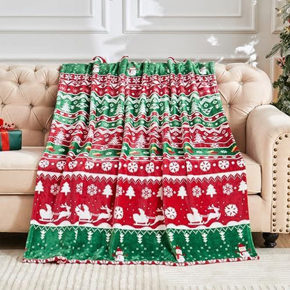 BowLift | Flannel Christmas Blanket Soft Pink Christmas Blanket
