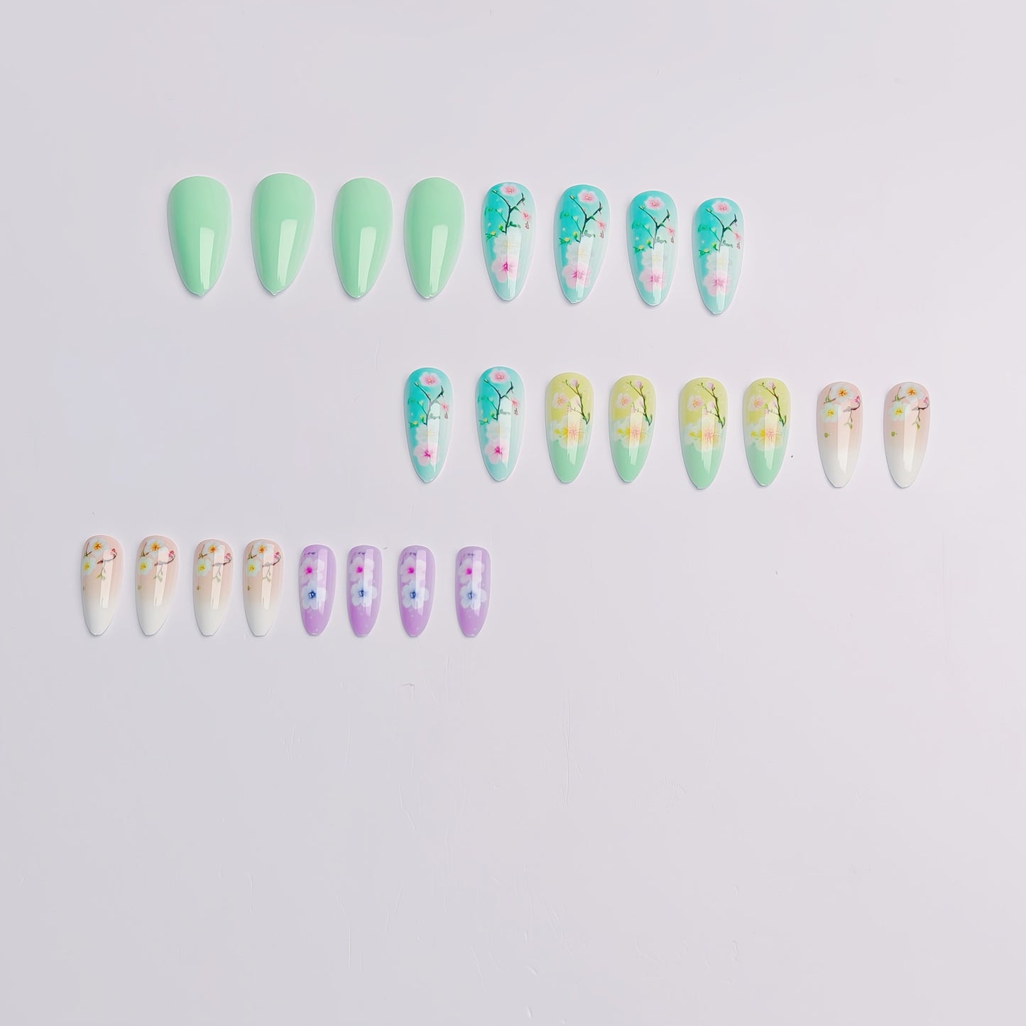 Floral Themed 3D Nail Art Acalora