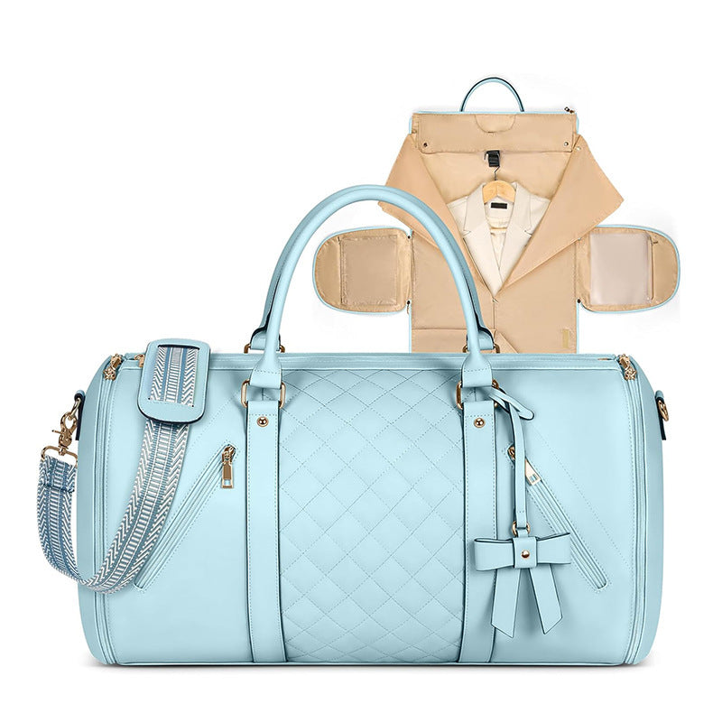 Elegant Quilted Business Travel Duffle Bag Acalora