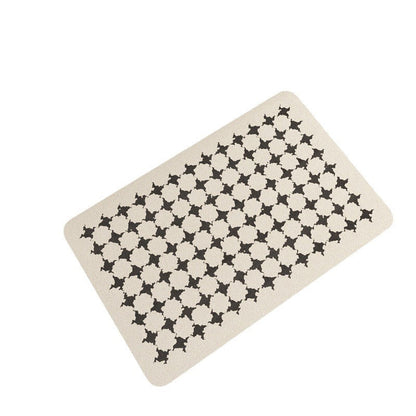 Modern Geometric Patterned Bath Mat