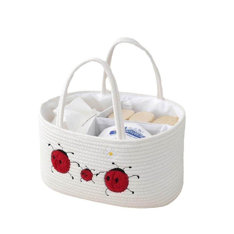Handcrafted cotton basket Acalora