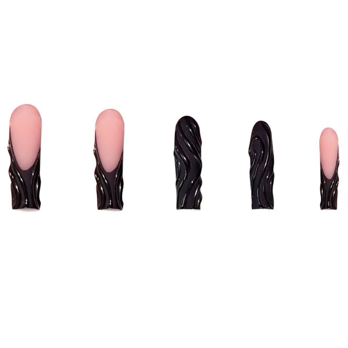 Artistic 3D Textured Press-On Nails Acalora