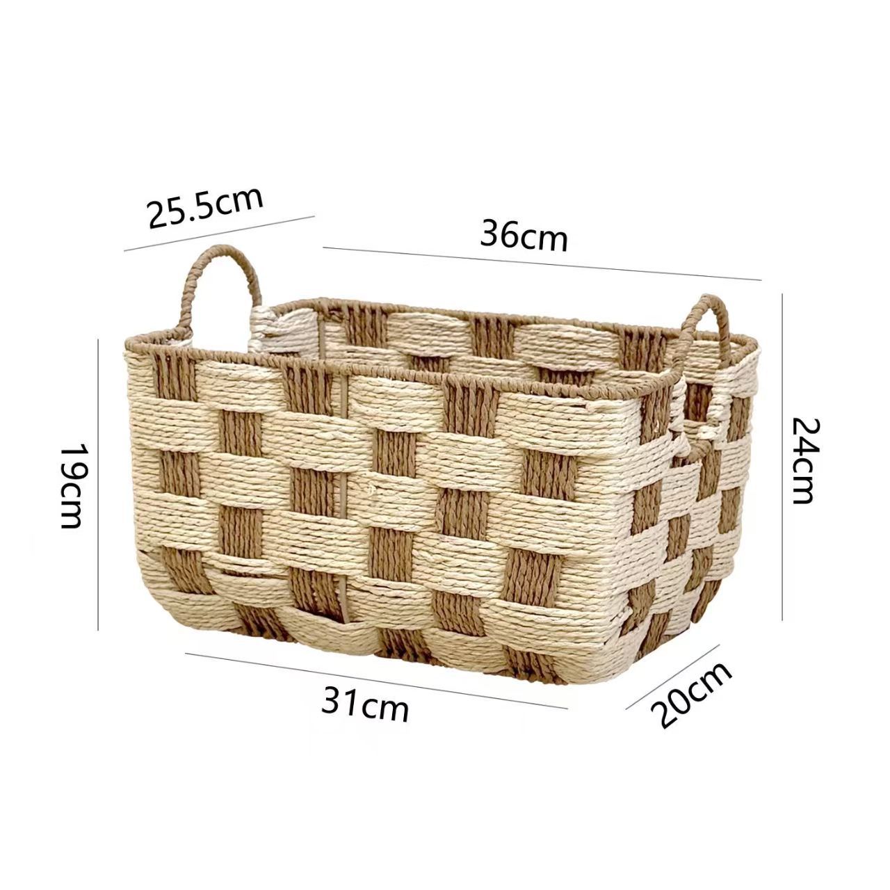 Natural Fiber Storage Basket Acalora