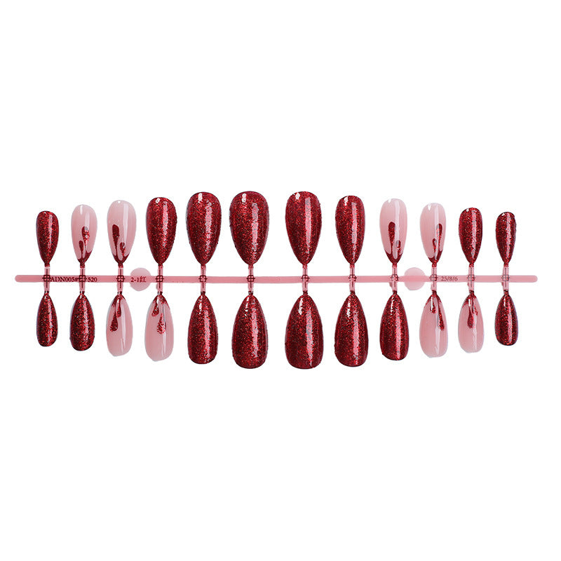 Glamorous Glittery Press-On Nail Set Acalora