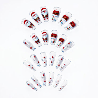 Christmas-Themed 3D Nail Art Acalora