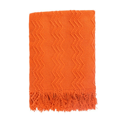 Unisex Decorative Knit Throw Blanket