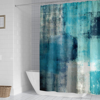 Scenic Beach-Themed Shower Curtain