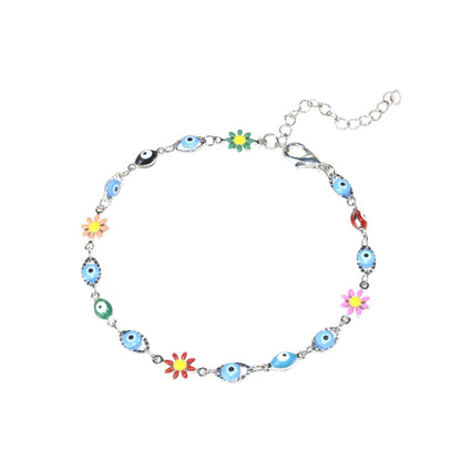 Colorful Evil Eye Charm Bracelet Acalora 1788164354